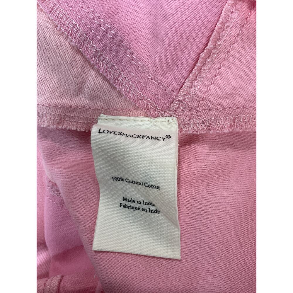 Loveshackfancy Patchwork Pastel Pink Colorblock C… - image 5